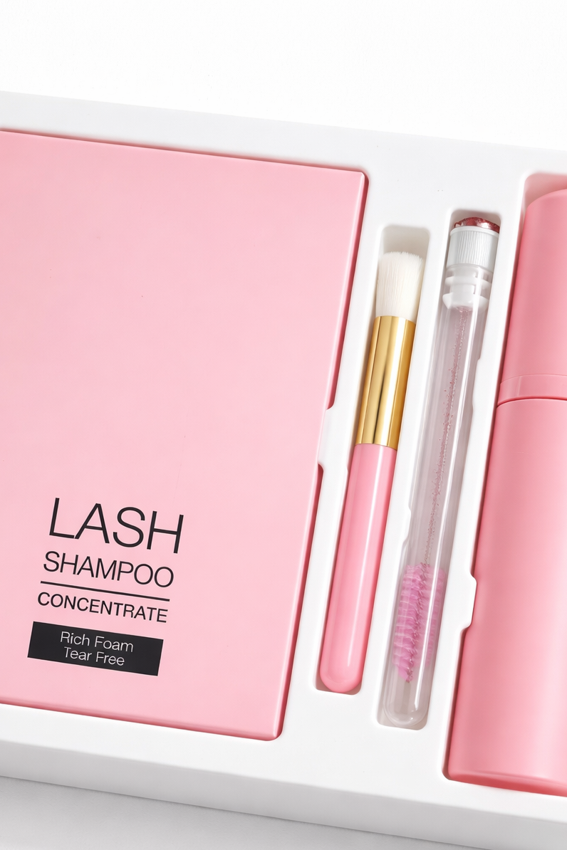 Lash cleanser set