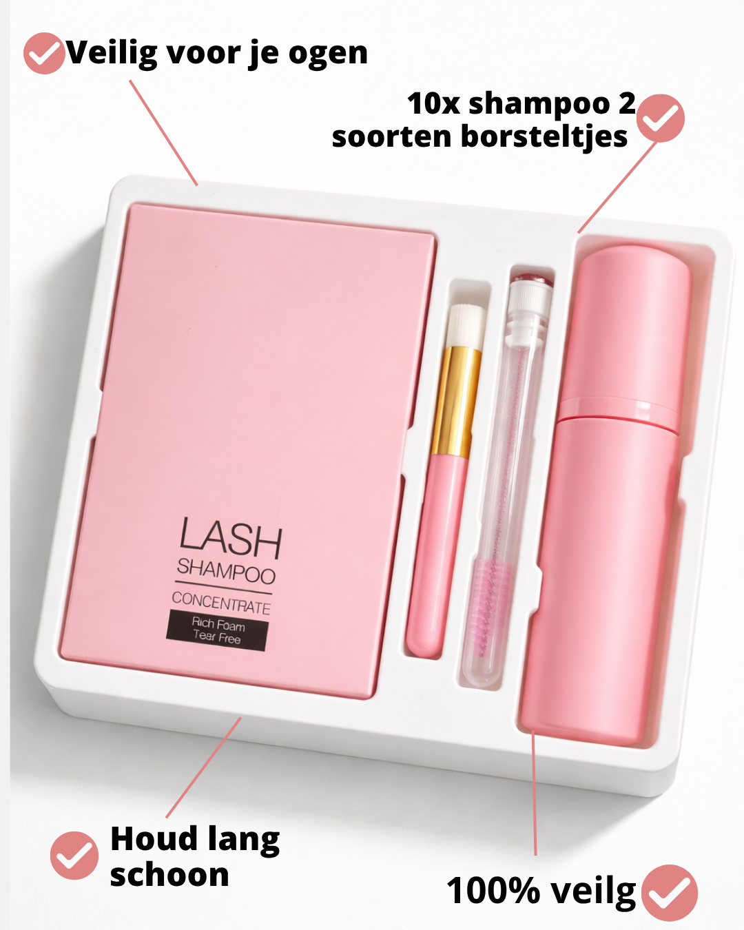 Lash cleanser set